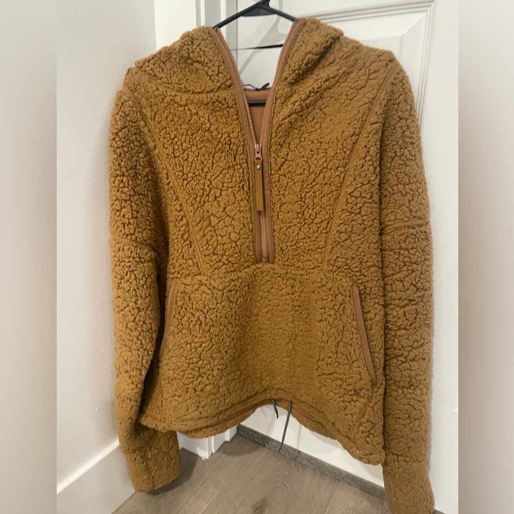PrAna half zip hooded jacket